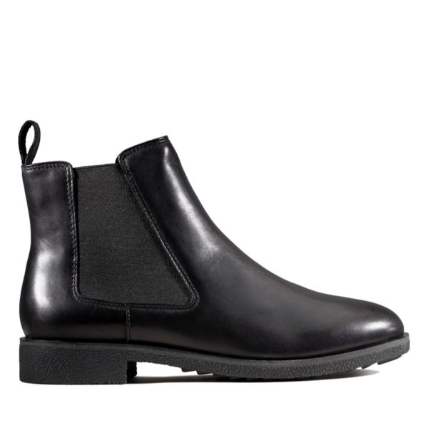 Clarks Womens Griffin Plaza Ankle Boots Black | UK-3201598 - Click Image to Close